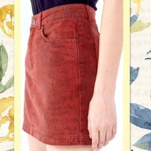 Urban Outfitters BDG Snake Print Mini Skirt